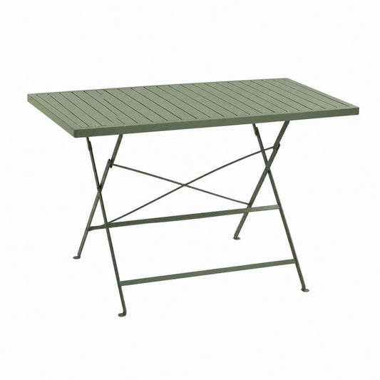 Klapptisch Gartentisch Grün pulverbeschichteter Stahl rechteckig 120 x 70 x 74 cm
